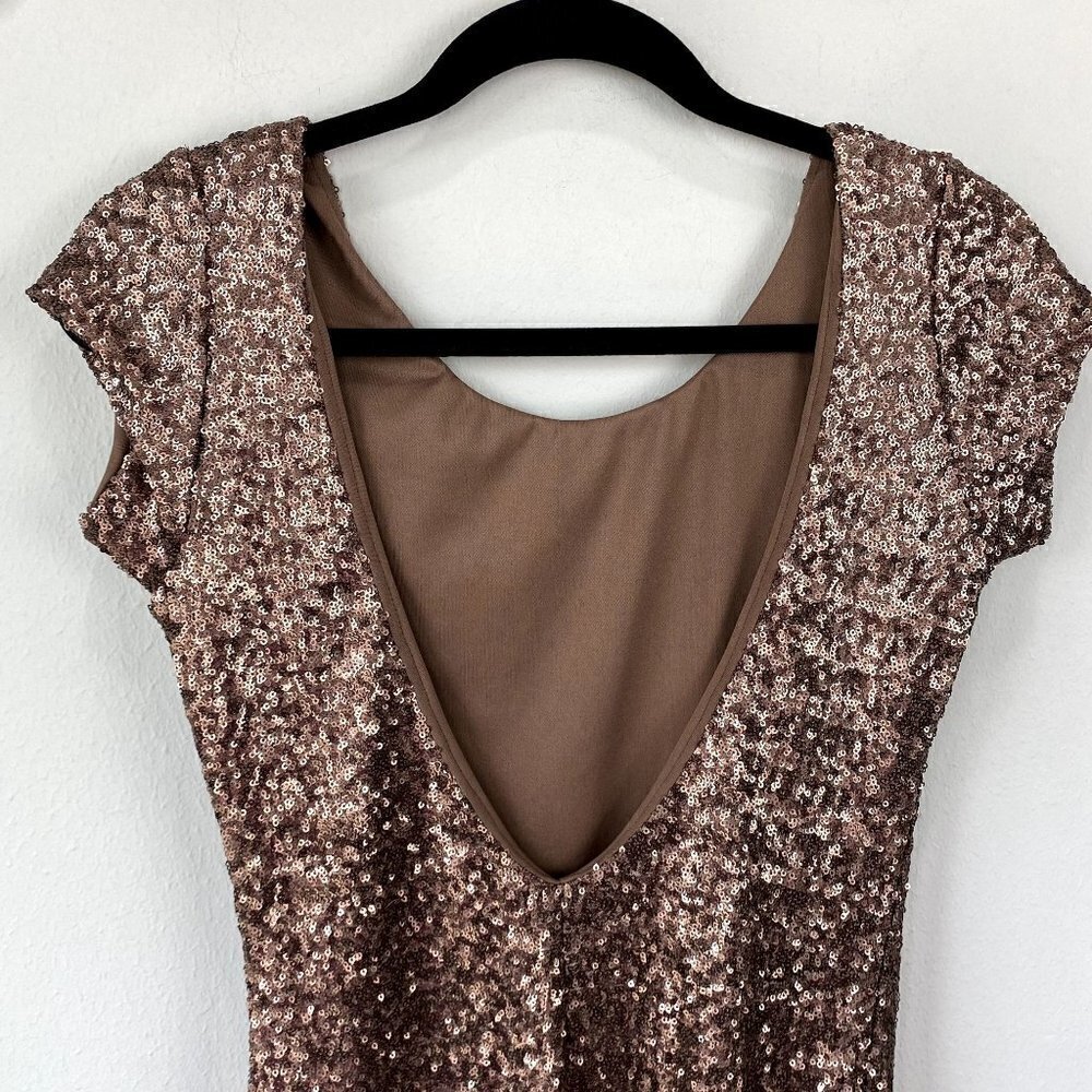 Backstage Fever Dress Bronze Sequin NWT S - Picture 5 of 8